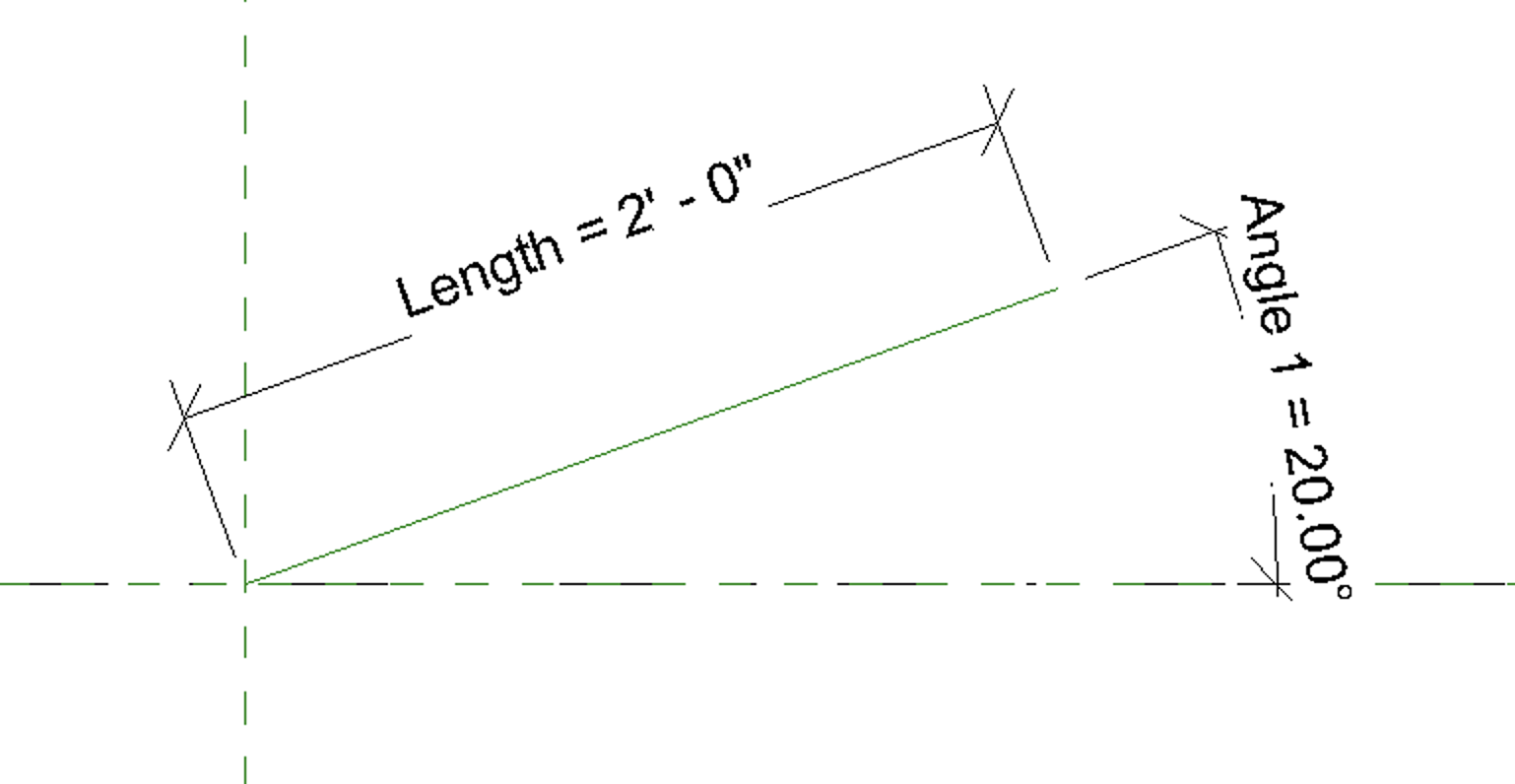 Reference line locked in position and constrained